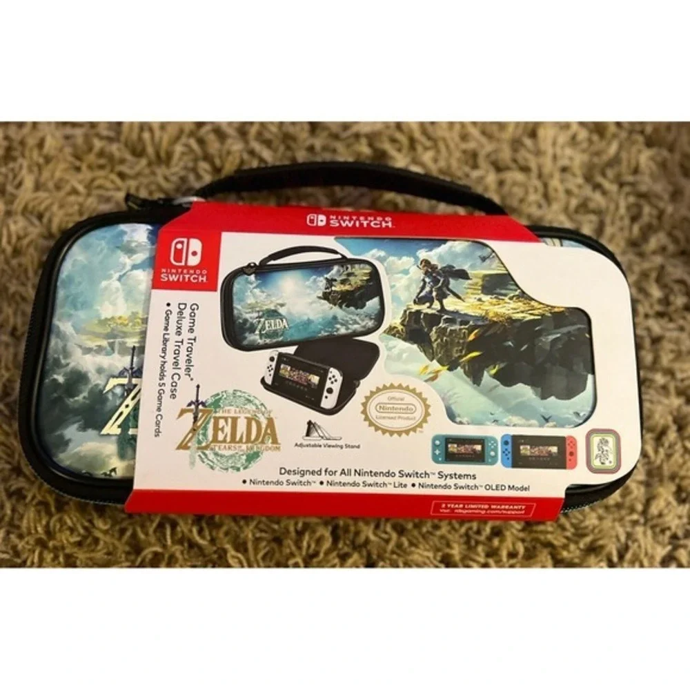 🔥New Nintendo Switch Game Travel Case Legend of Zelda Tears of the Kingdom‎